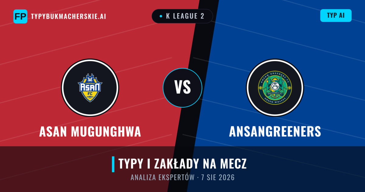 Asan Mugunghwa vs Ansangreeners — typy i zapowiedź meczu