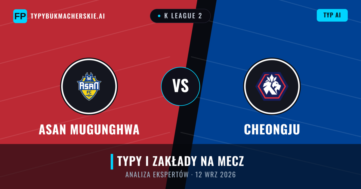 Asan Mugunghwa vs Cheongju — typy i zapowiedź meczu