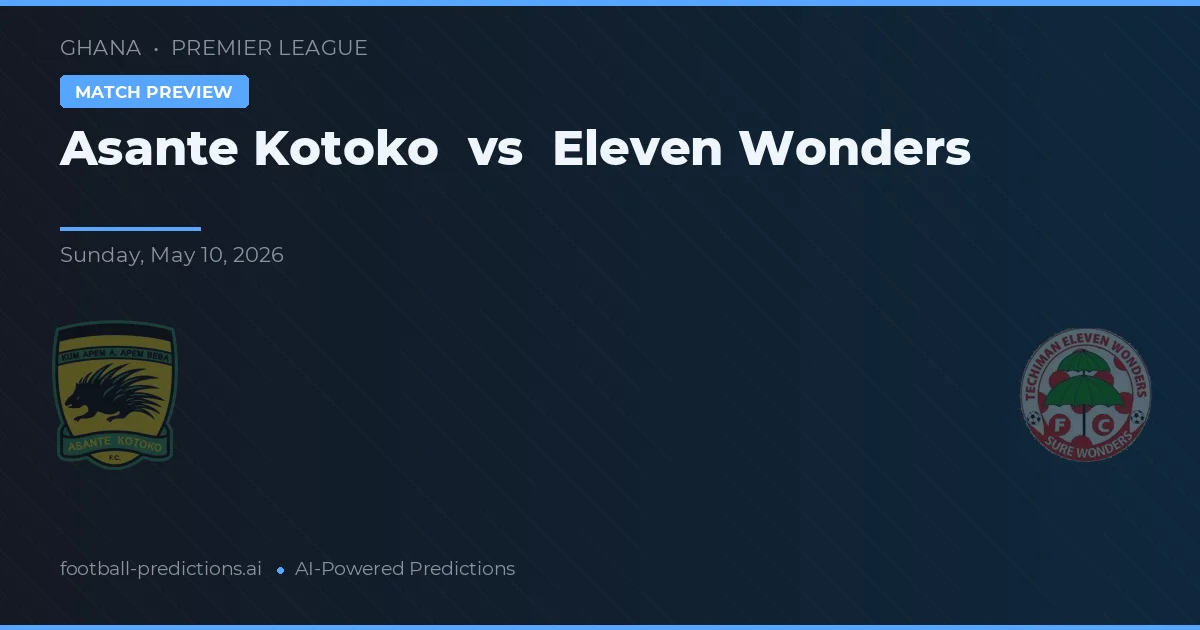 Asante Kotoko vs Eleven Wonders — typy i zapowiedź meczu
