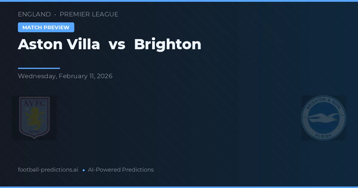 Aston Villa vs Brighton — typy i zapowiedź meczu