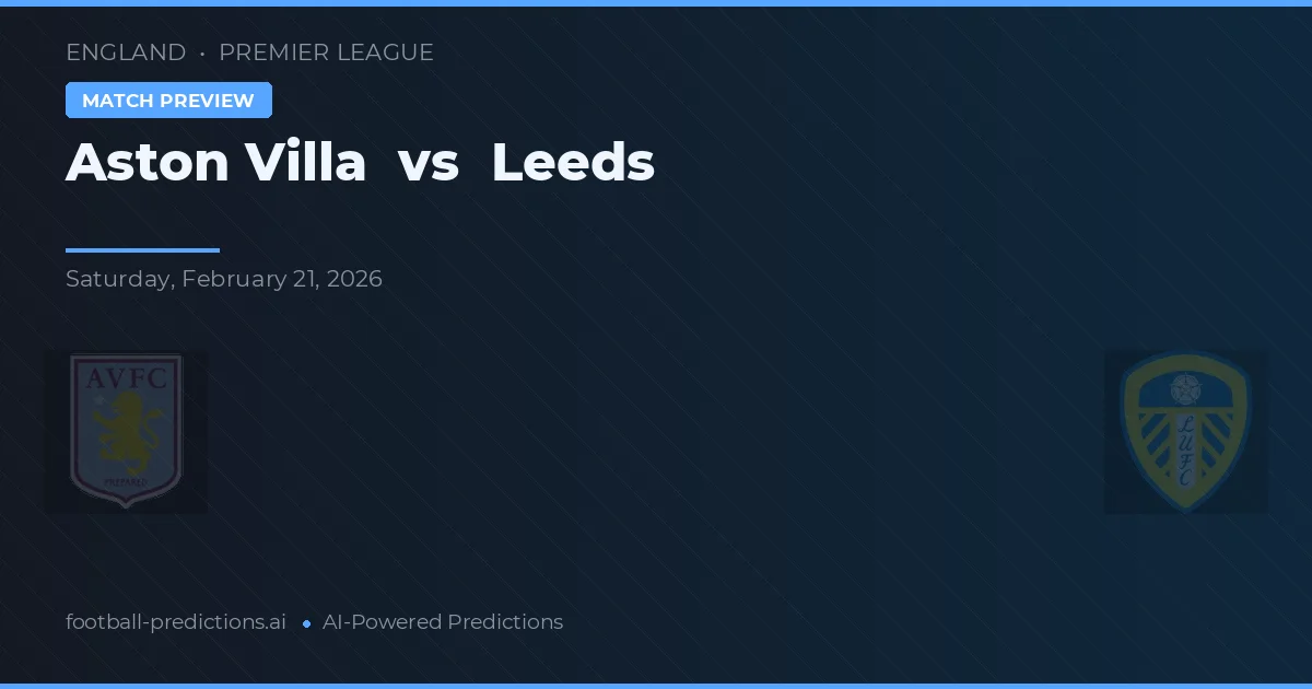 Aston Villa vs Leeds — typy i zapowiedź meczu