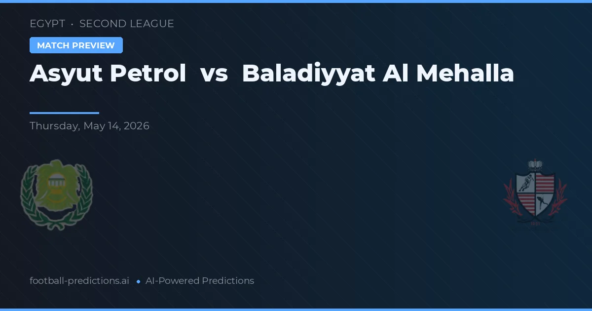 Asyut Petrol vs Baladiyyat Al Mehalla — typy i zapowiedź meczu