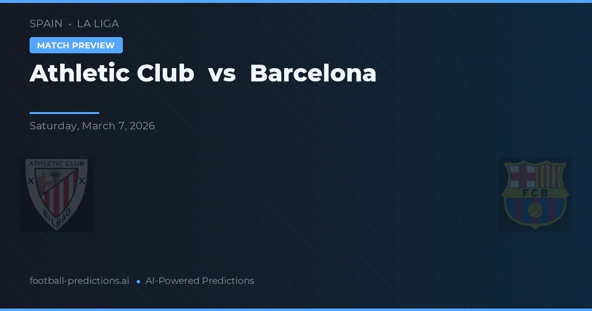 Athletic Bilbao vs Barcelona — typy i zapowiedź meczu