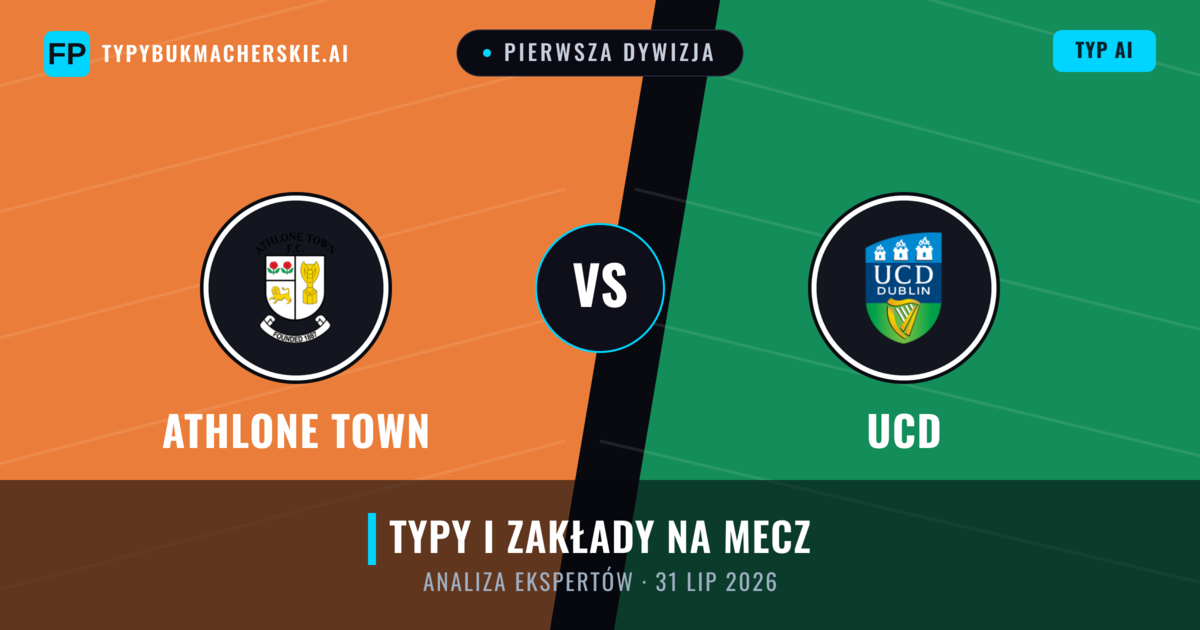 Athlone Town vs UCD — typy i zapowiedź meczu