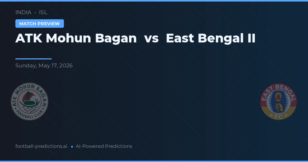 ATK Mohun Bagan vs East Bengal II — typy i zapowiedź meczu