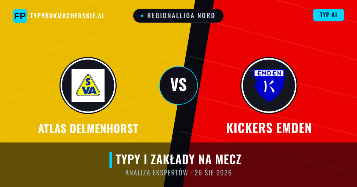 Atlas Delmenhorst vs Kickers Emden — typy i zapowiedź meczu