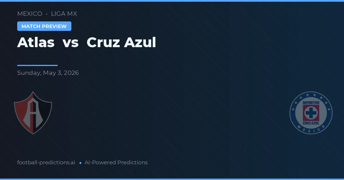 Atlas vs Cruz Azul — typy i zapowiedź meczu