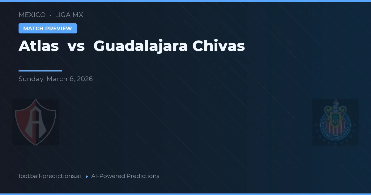 Atlas vs Chivas Guadalajara — typy i zapowiedź meczu
