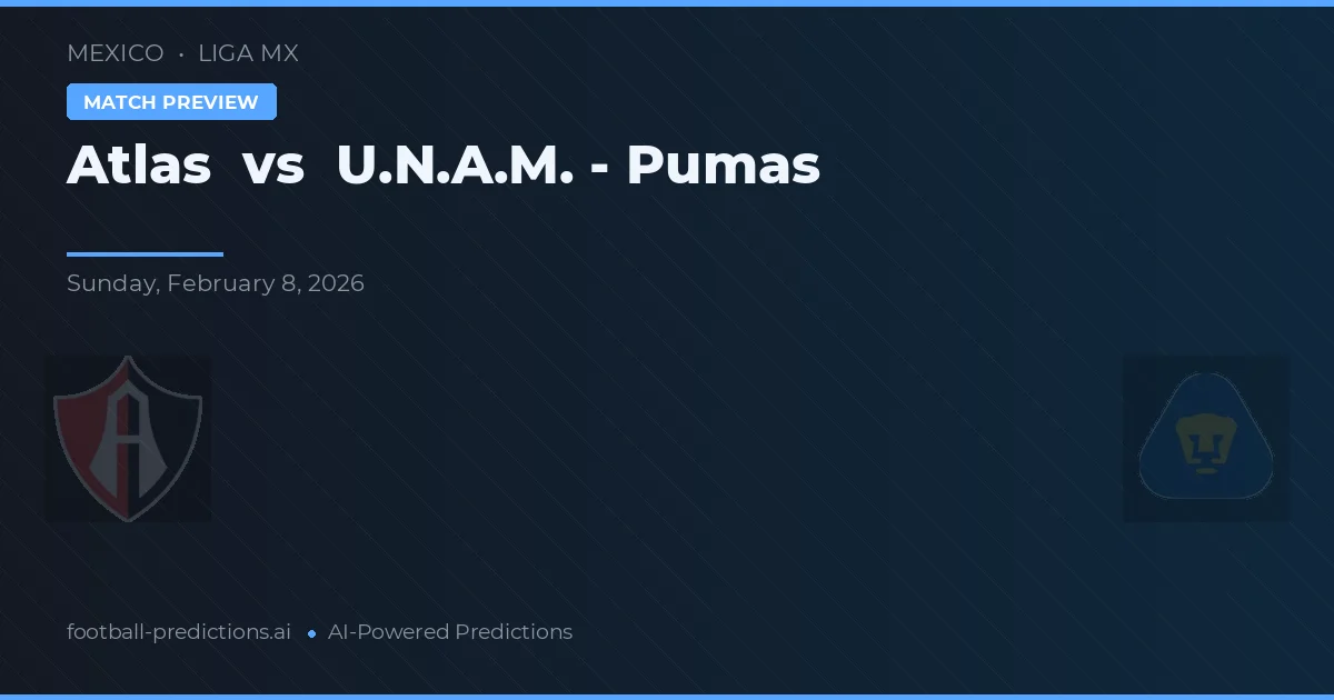 Atlas vs U.N.A.M. - Pumas — typy i zapowiedź meczu