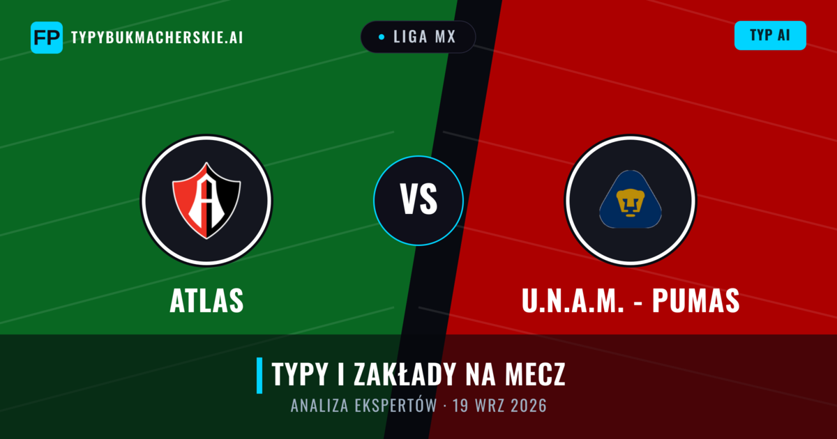 Atlas vs U.N.A.M. - Pumas — typy i zapowiedź meczu