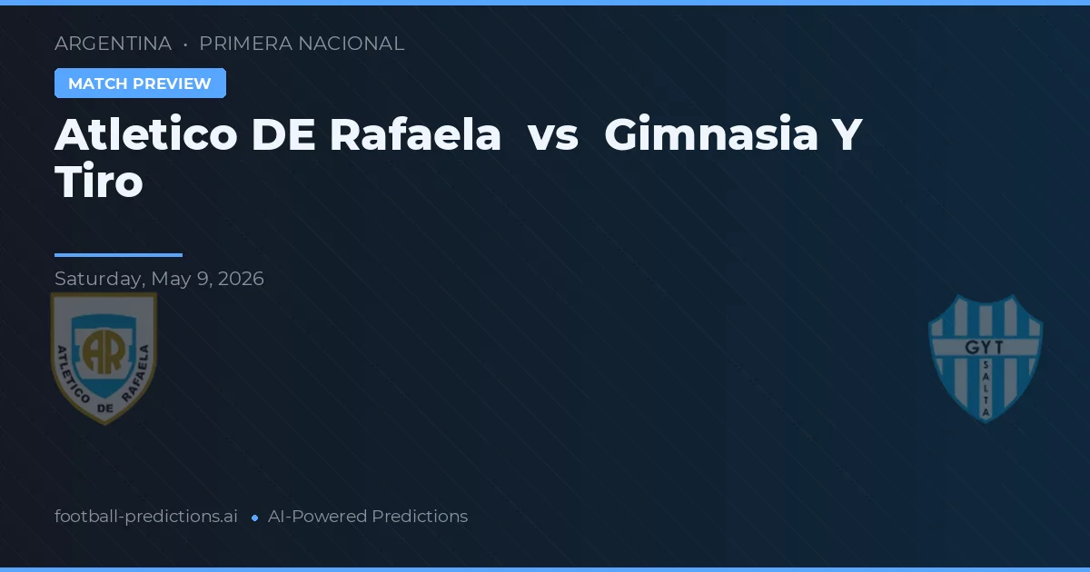 Atlético de Rafaela vs Gimnasia y Tiro — typy i zapowiedź meczu