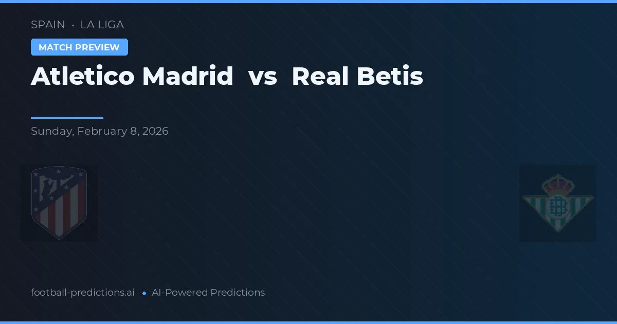 Atlético Madryt vs Real Betis — typy i zapowiedź meczu