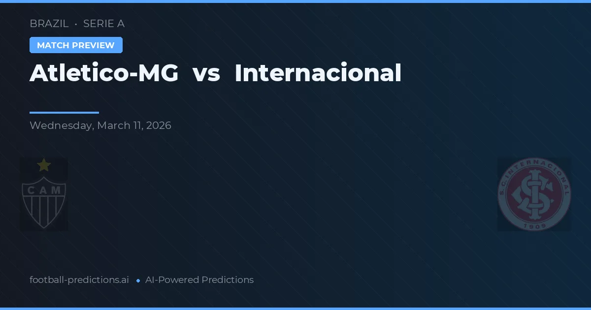 Atlético-MG vs Internacional — typy i zapowiedź meczu