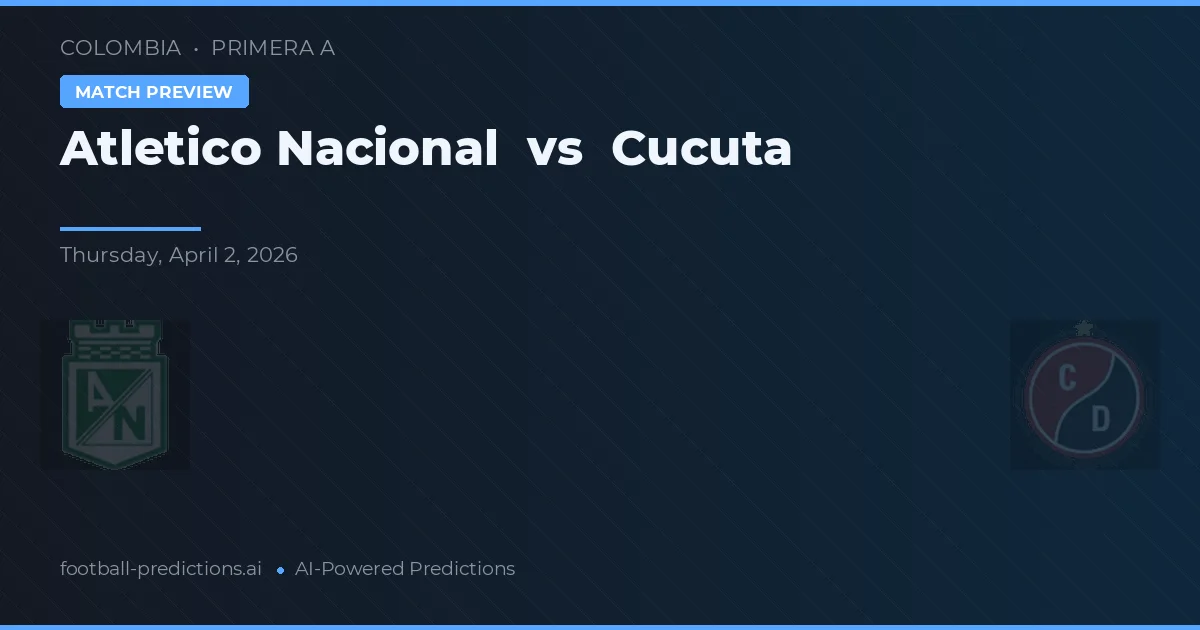 Atlético Nacional vs Cúcuta — typy i zapowiedź meczu
