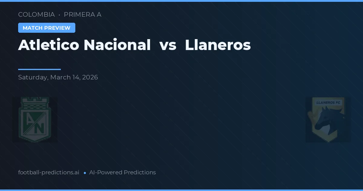 Atlético Nacional vs Llaneros — typy i zapowiedź meczu