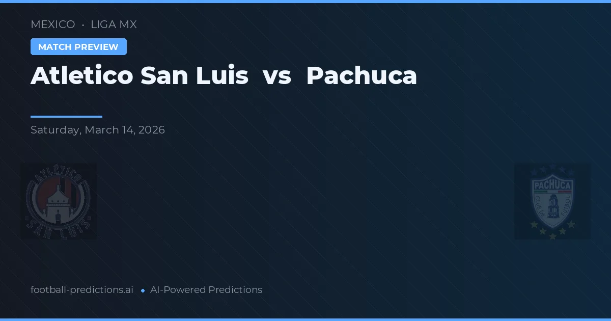 Atlético San Luis vs CF Pachuca — typy i zapowiedź meczu