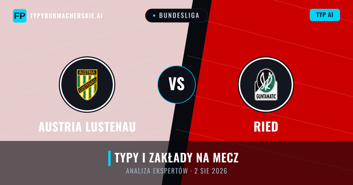 Austria Lustenau vs Ried — typy i zapowiedź meczu