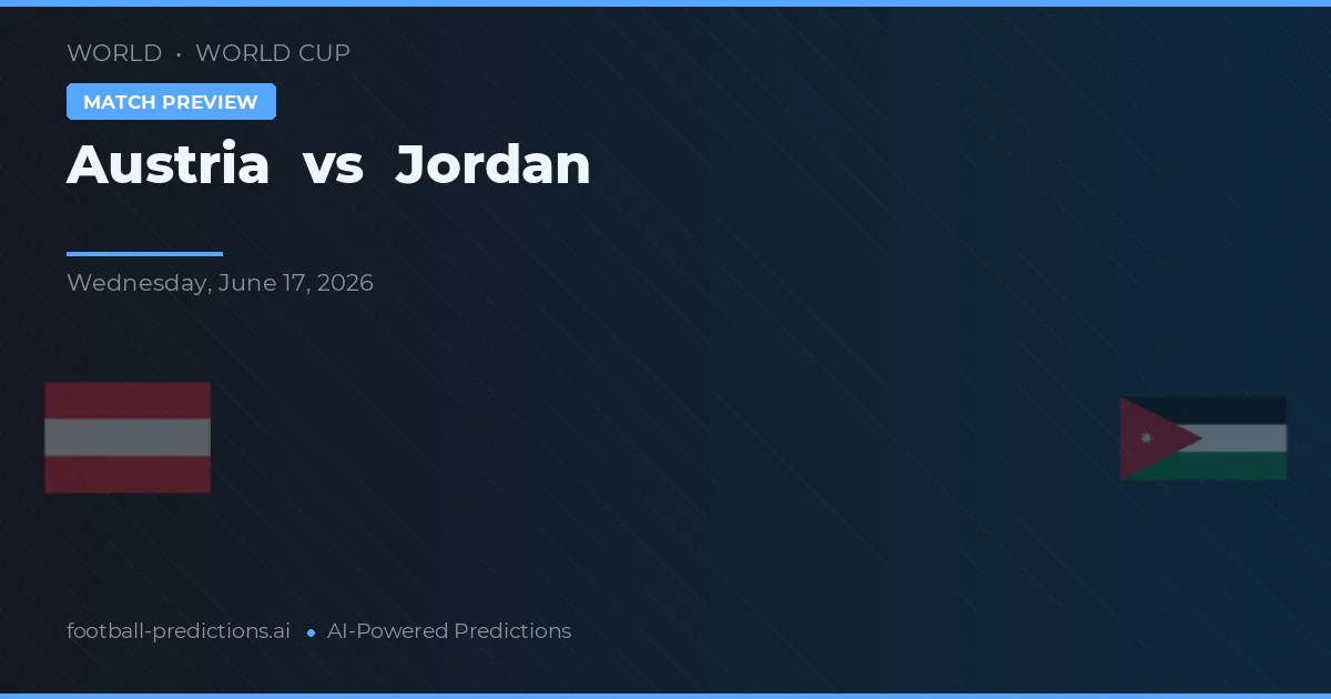 Austria vs Jordania — typy i zapowiedź meczu