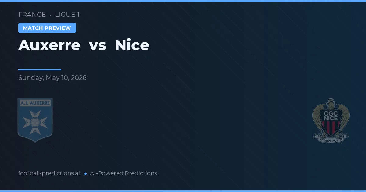 Auxerre vs Nice — typy i zapowiedź meczu