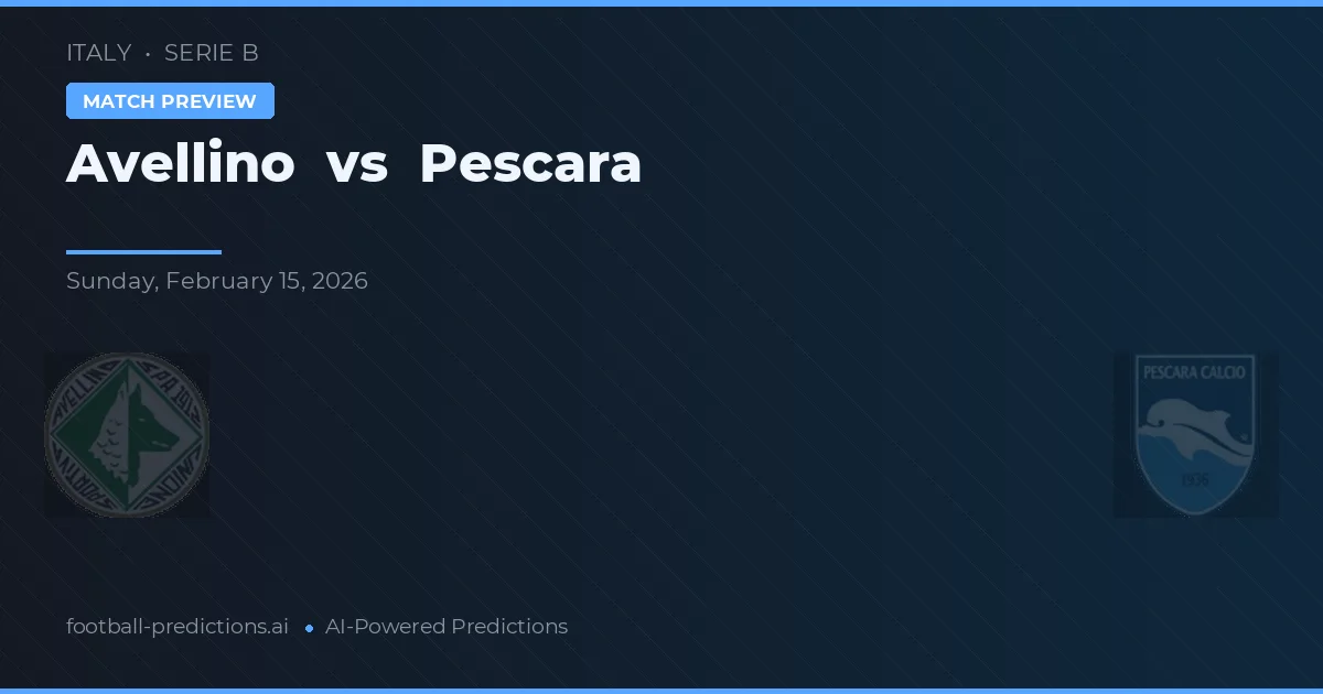 Avellino vs Pescara — typy i zapowiedź meczu