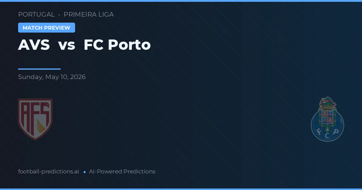 AVS vs FC Porto — typy i zapowiedź meczu