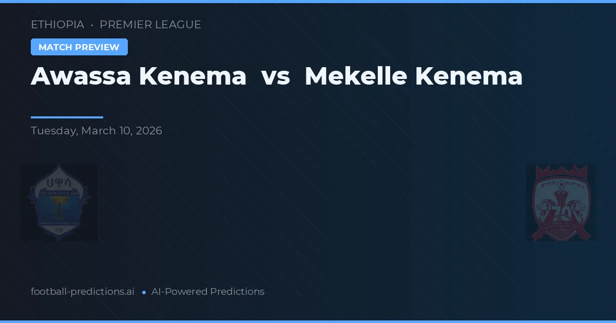 Awassa Kenema vs Mekelle Kenema — typy i zapowiedź meczu
