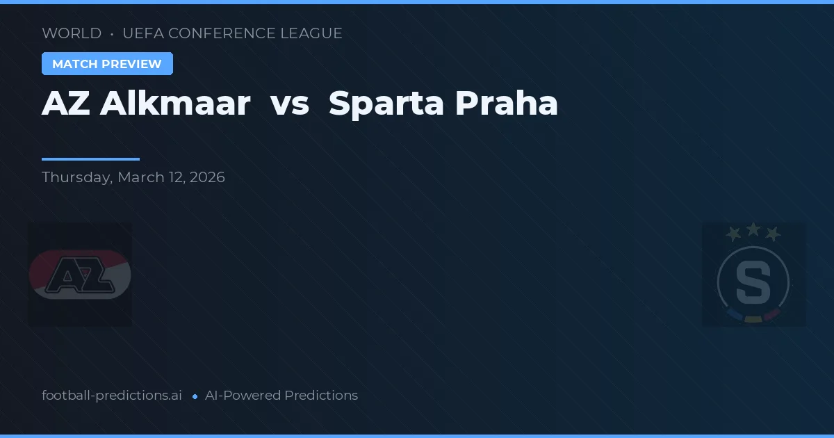 AZ Alkmaar vs Sparta Praga — typy i zapowiedź meczu