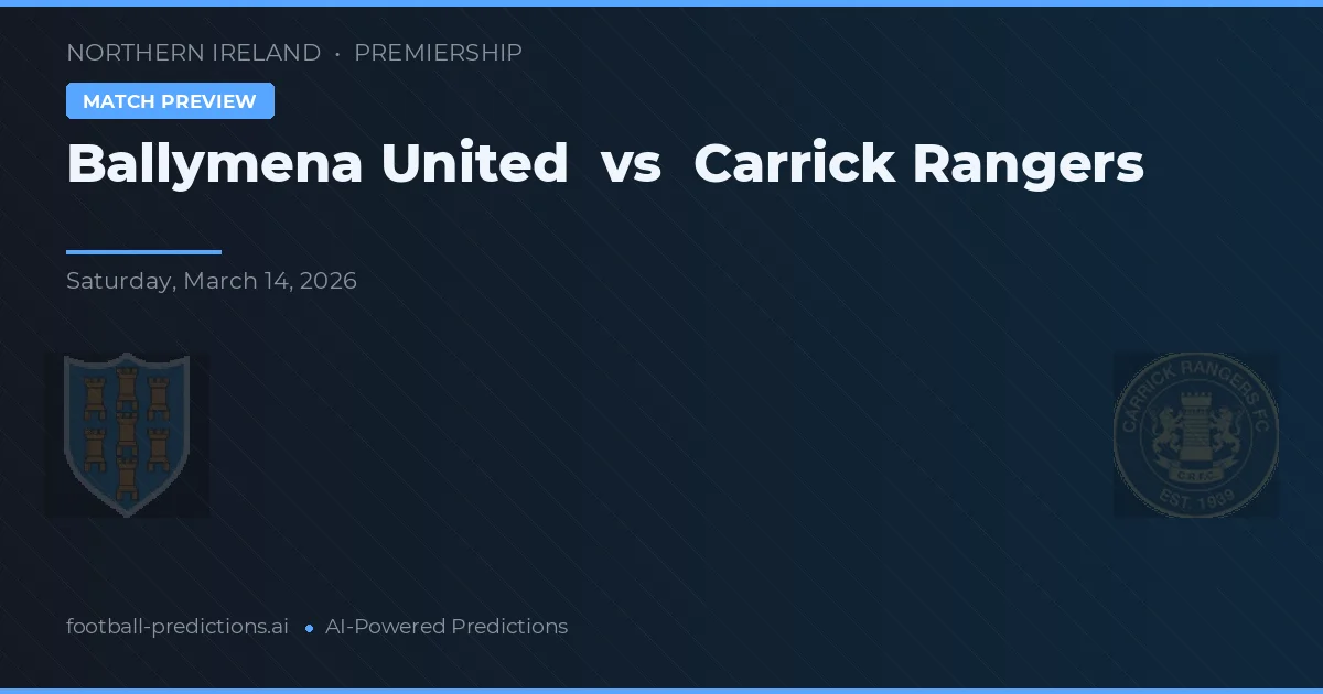 Ballymena United vs Carrick Rangers — typy i zapowiedź meczu