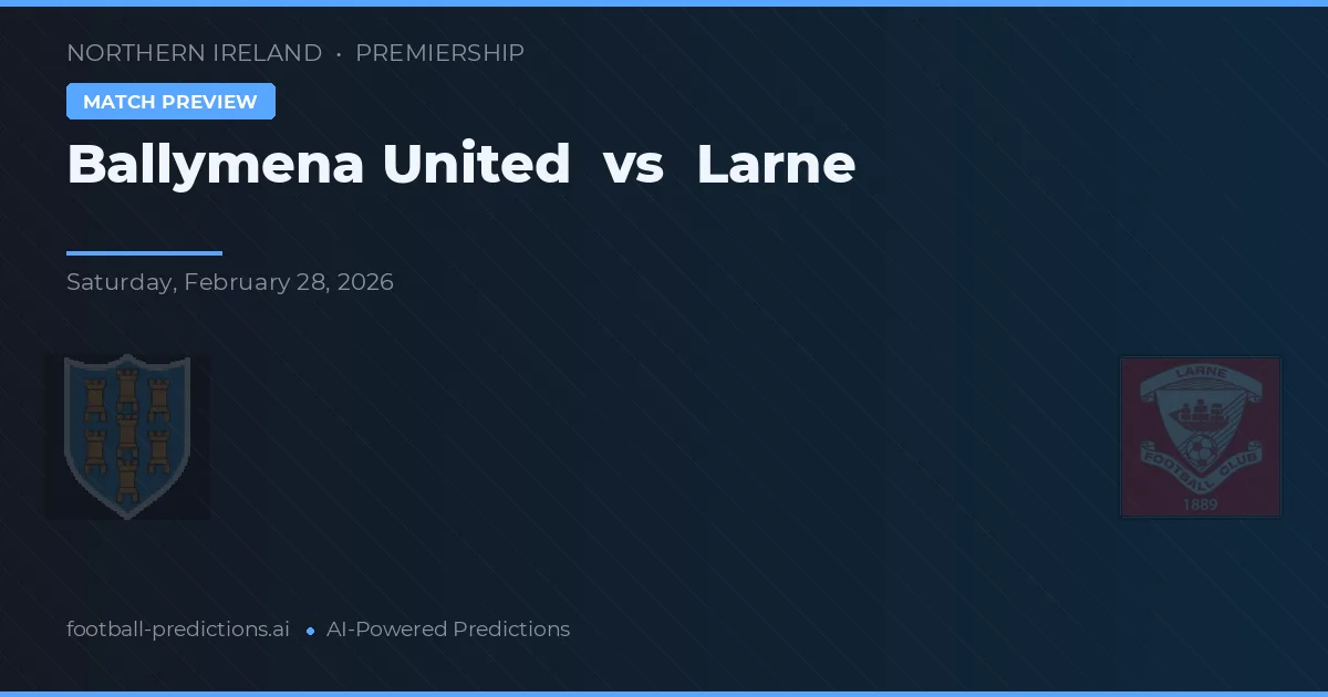 Ballymena United vs Larne — typy i zapowiedź meczu