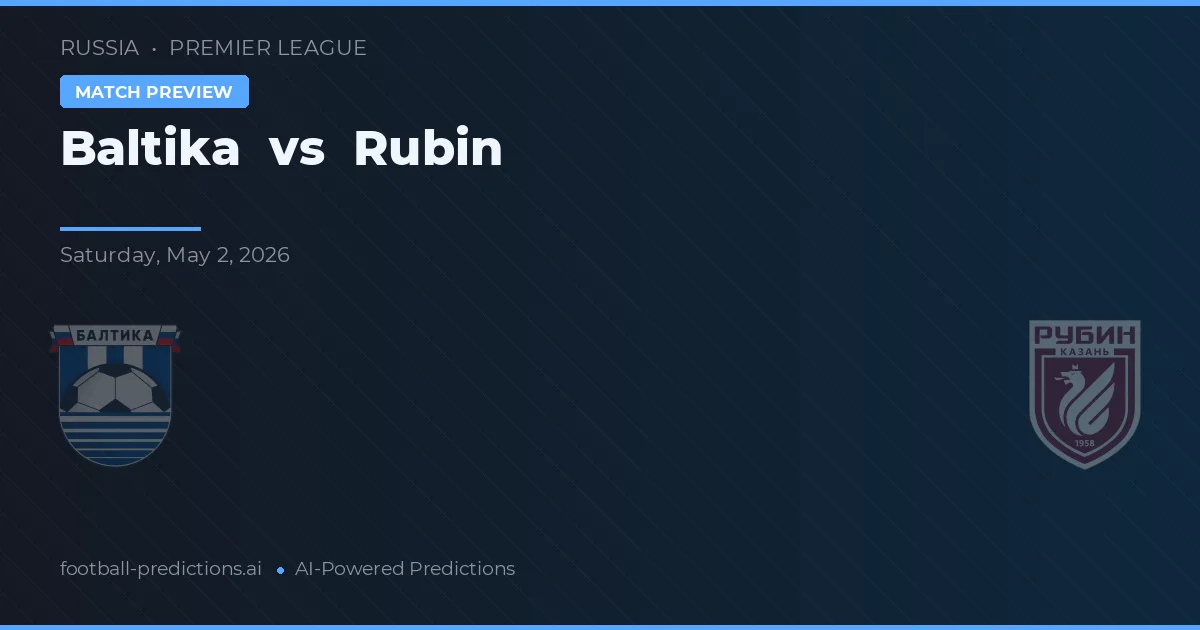 Baltika vs Rubin preview
