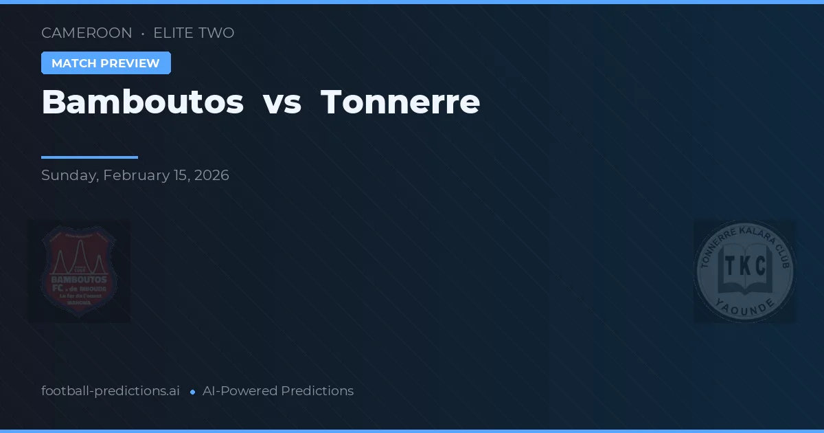 Bamboutos vs Tonnerre — typy i zapowiedź meczu
