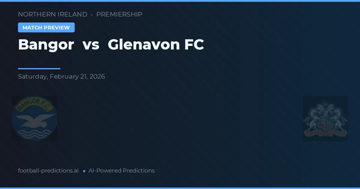 Bangor vs Glenavon FC — typy i zapowiedź meczu
