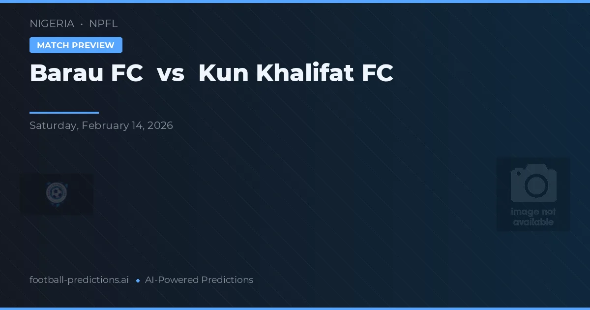 Barau FC vs Kun Khalifat FC — typy i zapowiedź meczu