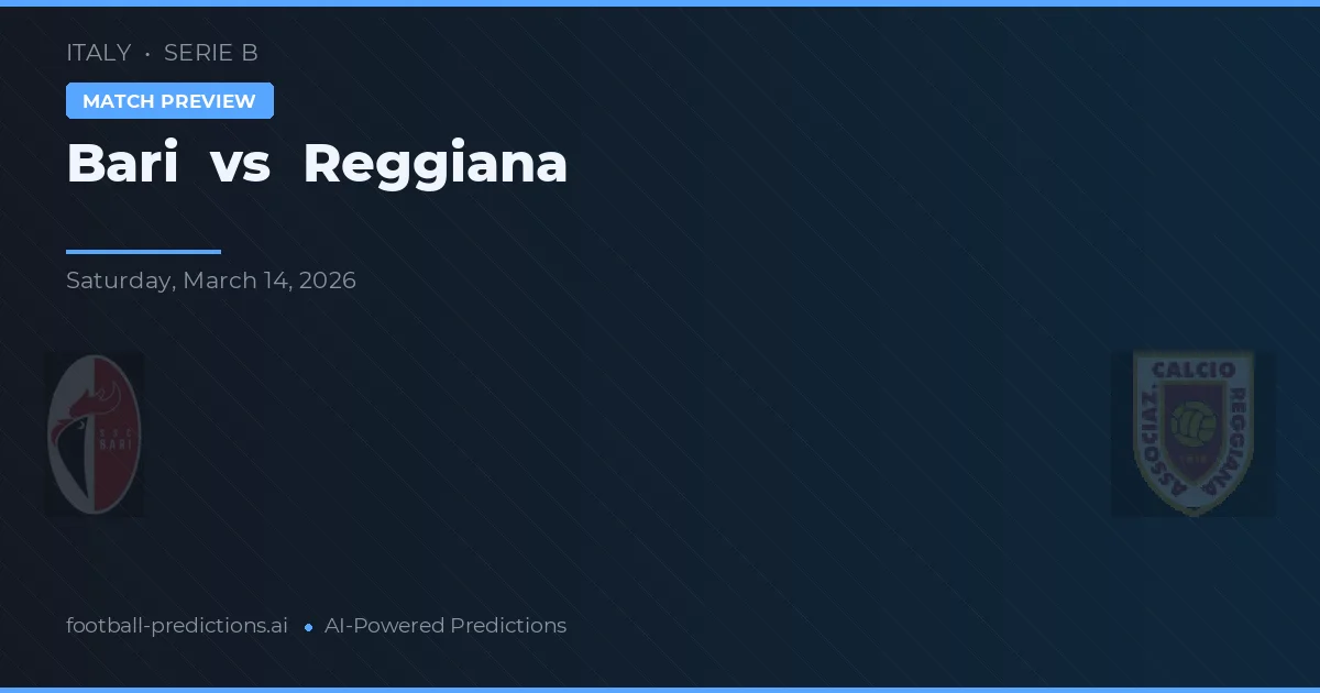 Bari vs Reggiana — typy i zapowiedź meczu