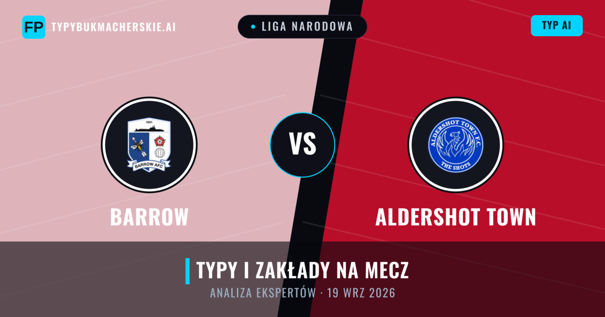 Barrow vs Aldershot Town — typy i zapowiedź meczu