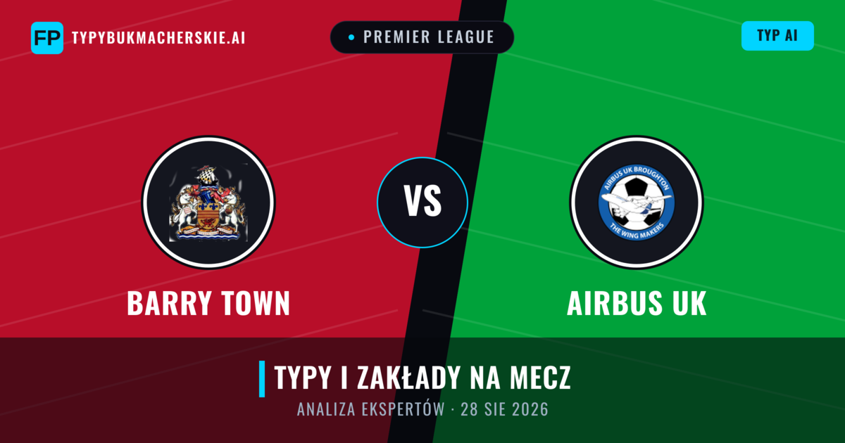 Barry Town vs Airbus UK — typy i zapowiedź meczu