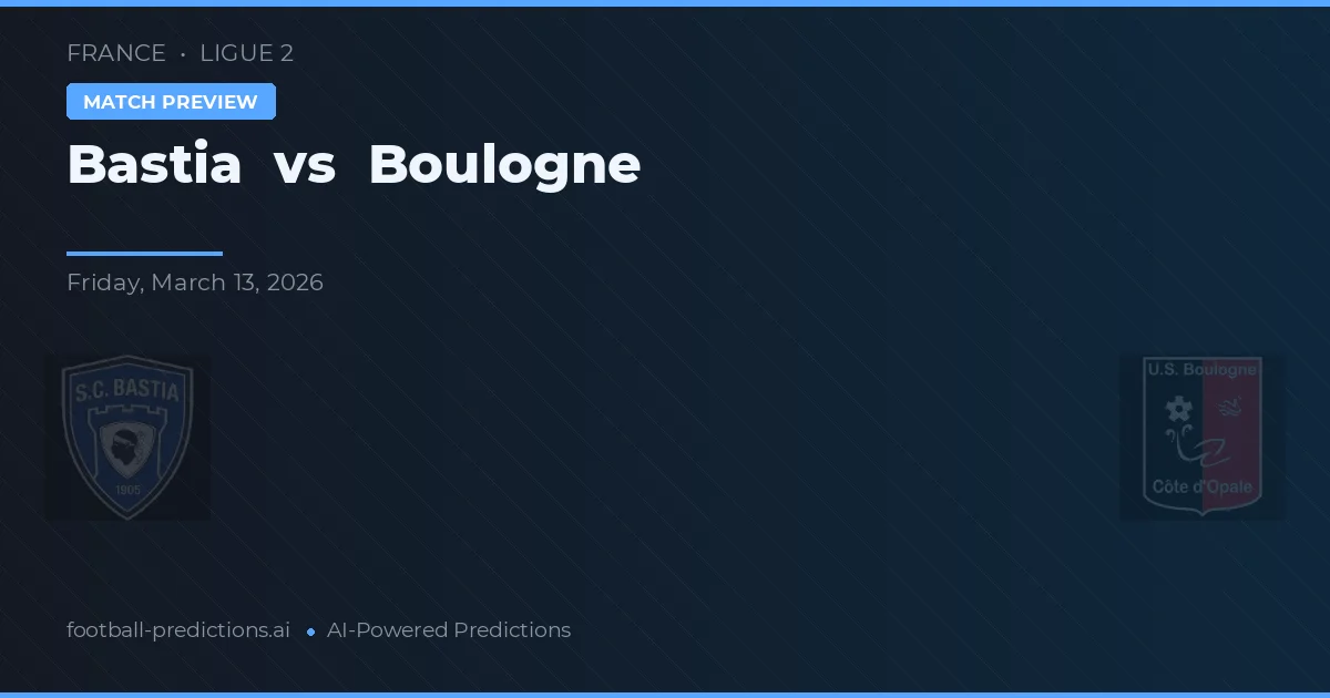 Bastia vs Boulogne — typy i zapowiedź meczu