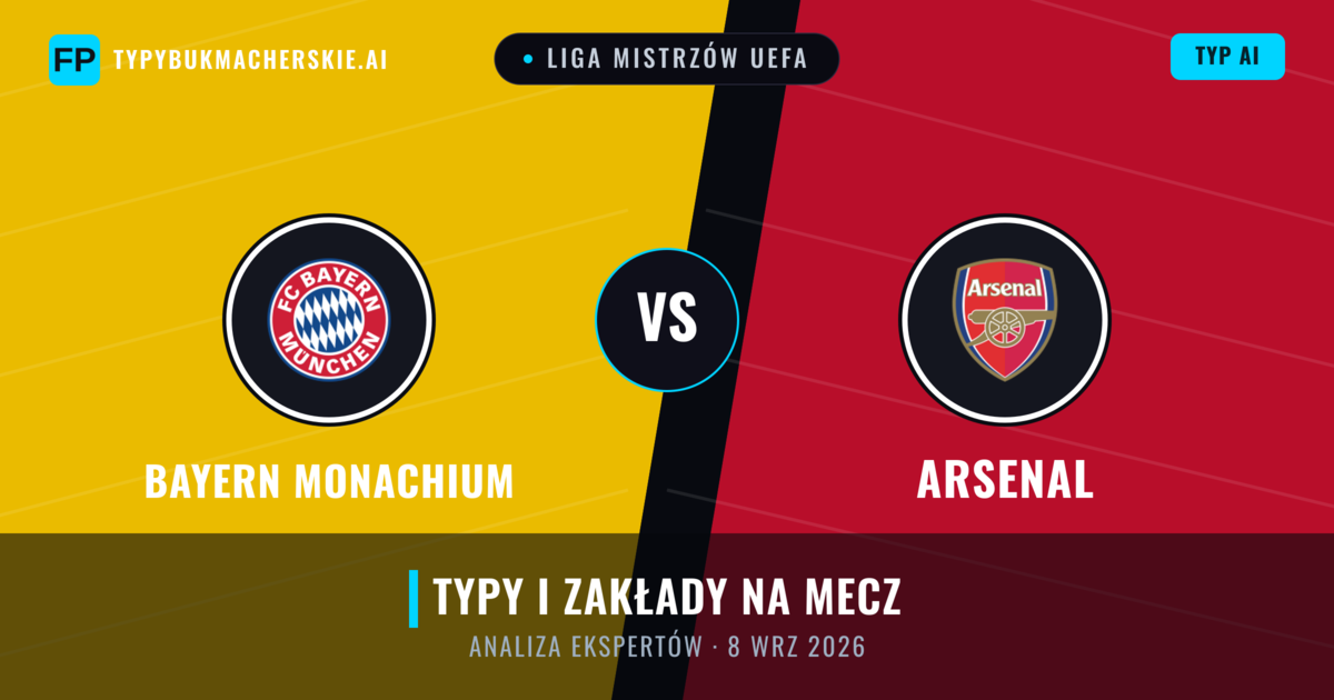 Bayern Monachium vs Arsenal — typy i zapowiedź meczu
