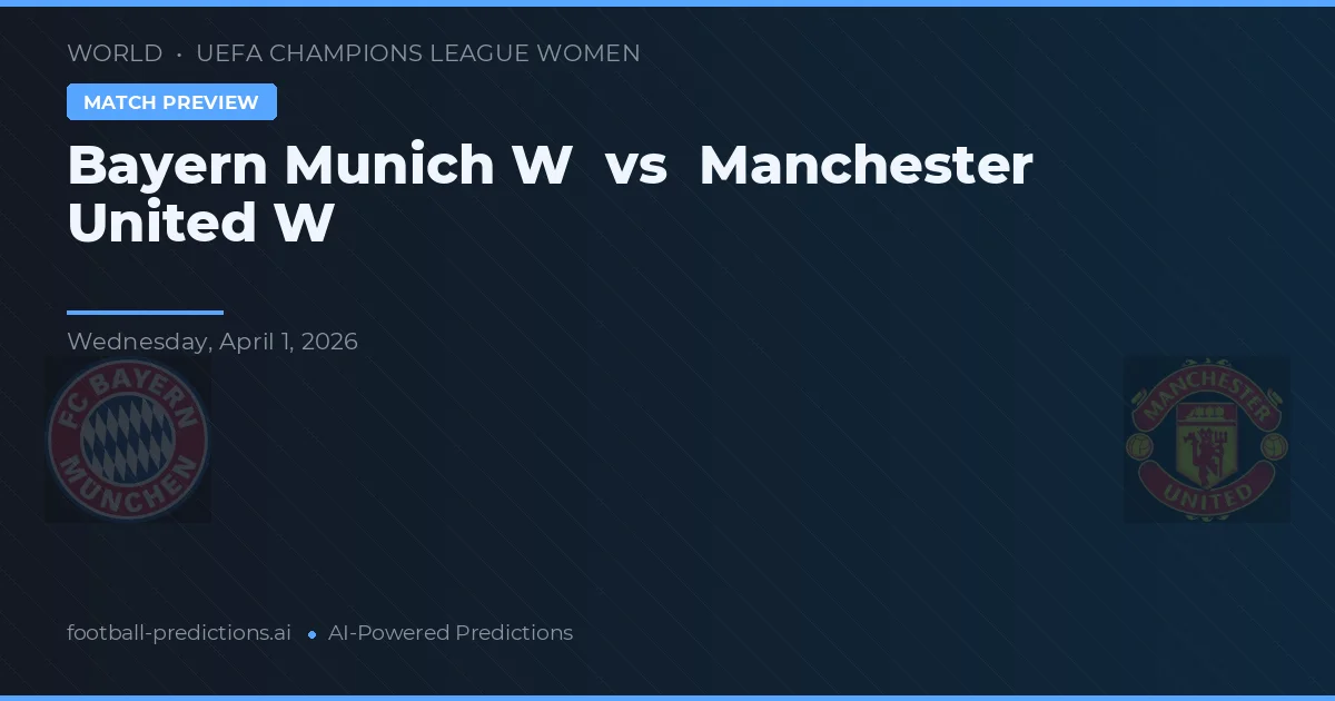 Bayern Monachium W vs Manchester United Women — typy i zapowiedź meczu