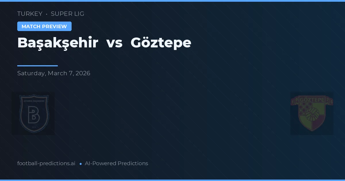 Başakşehir vs Göztepe — typy i zapowiedź meczu