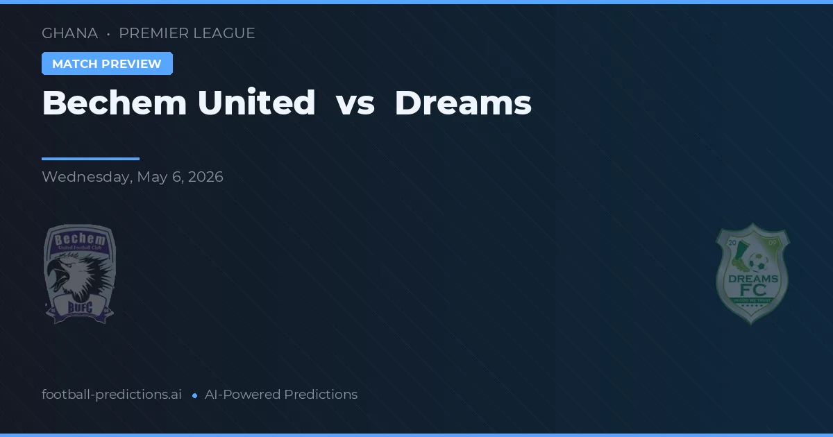 Bechem United vs Dreams — typy i zapowiedź meczu