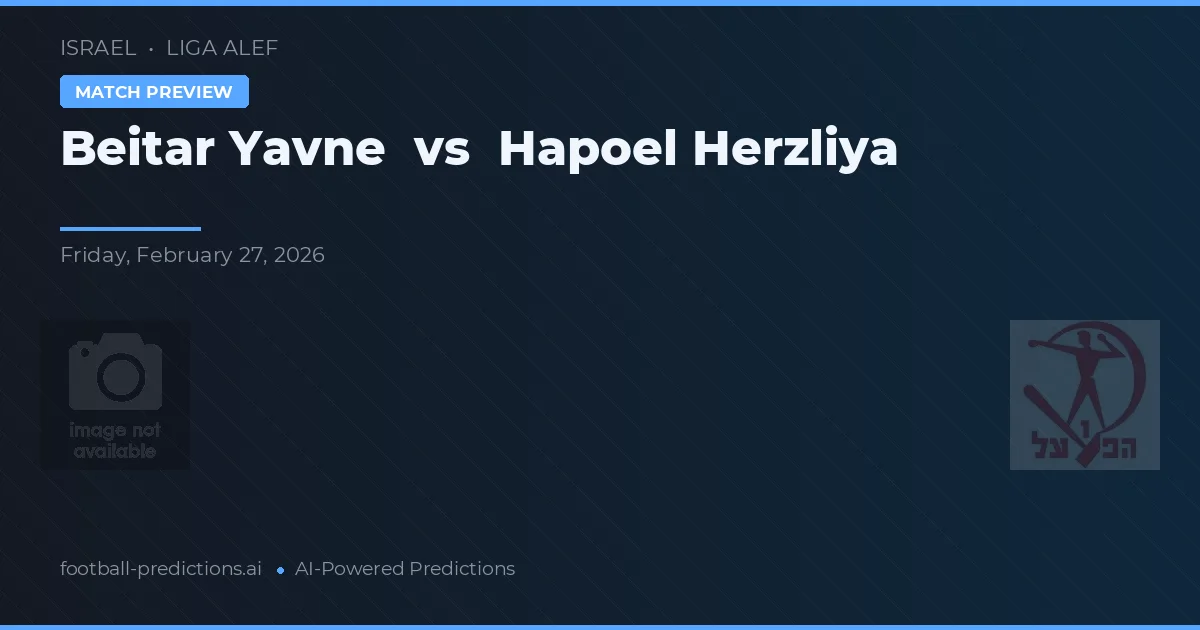 Beitar Jawan vs Hapoel Herzliya — typy i zapowiedź meczu