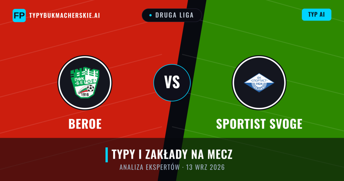 Beroe vs Sportist Svoge — typy i zapowiedź meczu