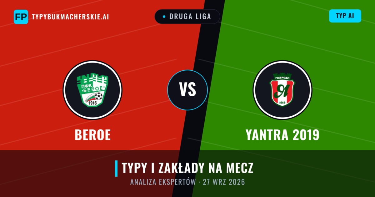 Beroe vs Yantra 2019 — typy i zapowiedź meczu