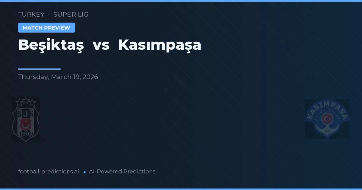 Beşiktaş vs Kasımpaşa — typy i zapowiedź meczu