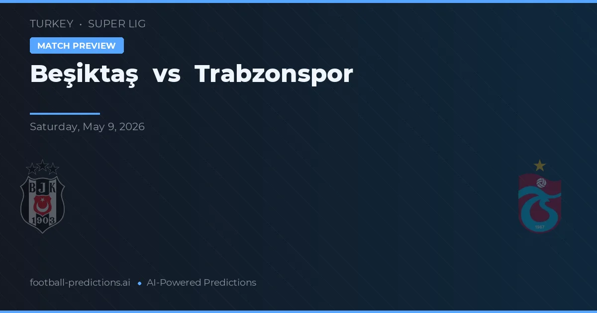 Beşiktaş vs Trabzonspor — typy i zapowiedź meczu