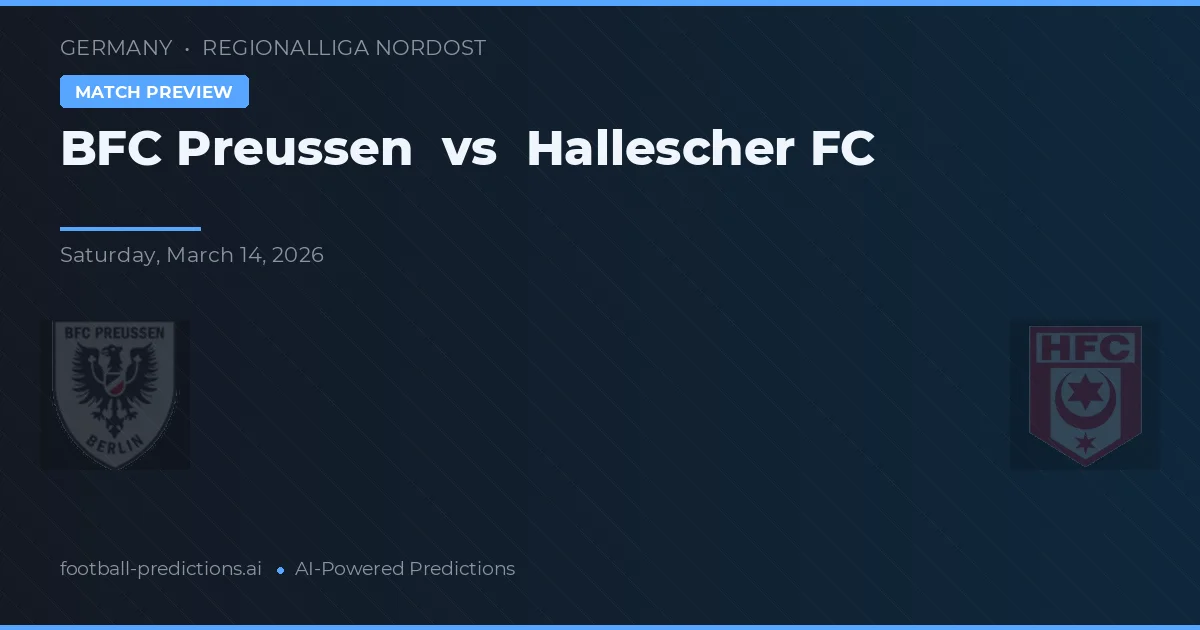 BFC Preussen vs Hallescher FC — typy i zapowiedź meczu