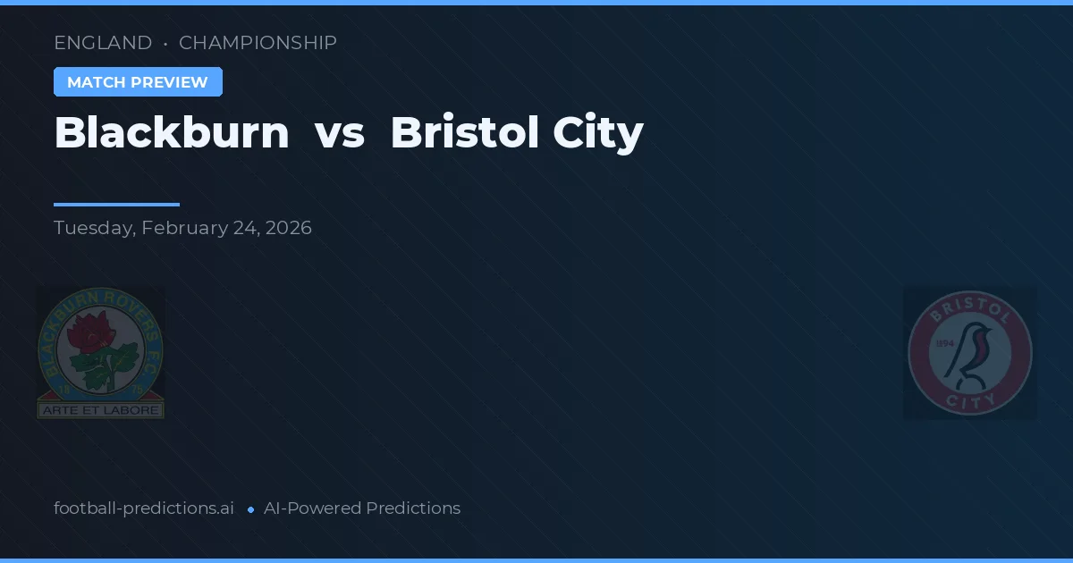 Blackburn vs Bristol City — typy i zapowiedź meczu