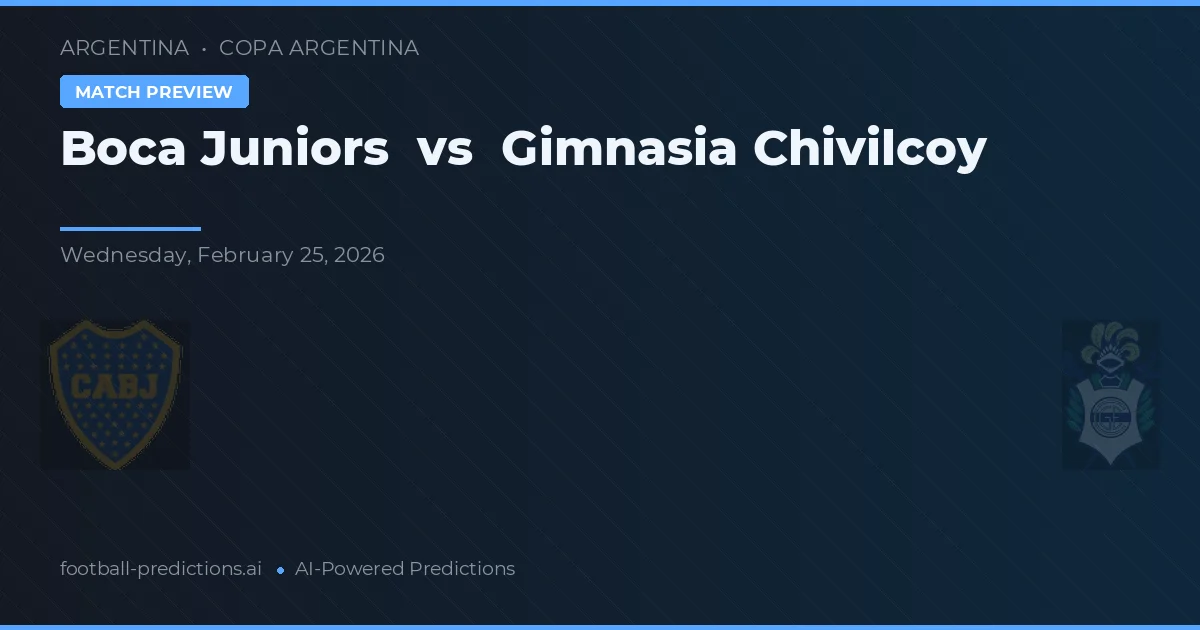 Boca Juniors vs Gimnasia Chivilcoy — typy i zapowiedź meczu