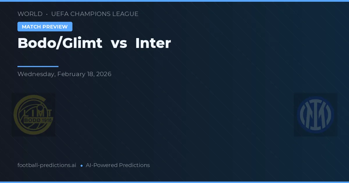 Bodø/Glimt vs Inter — typy i zapowiedź meczu